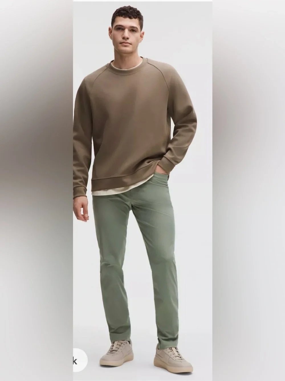 Lululemon ABC Slim-Fit 5 Pocket Pant Warpstreme Olive Green Everyday Size 30 - Picture 3 of 11